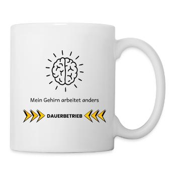 My Brain Works Differently – ADHD Focus Design - Mug - white - Right