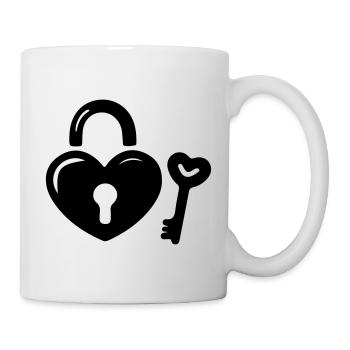 Heart Key - Mug - white - Right