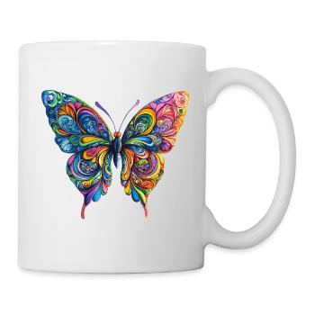 Colorful Color Butterfly - Mug - white - Right
