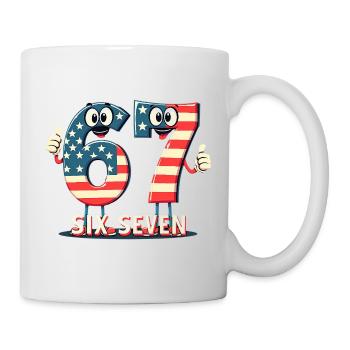 US Flag 67 Memes Six Seven - Mug - white - Right