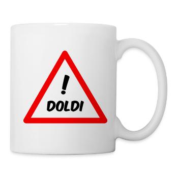Attention Doldi ! - Mug blanc - blanc - Droite