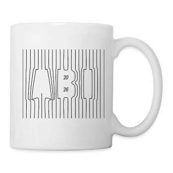 Lebenslinien | Abi 26 - Abitur - Geschenk - Tasse - Weiß - Rechts