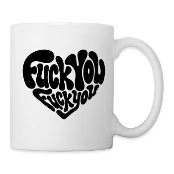 Fuck You Heart - Sarcastic - Mug - white - Right