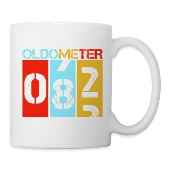 Oldometer 82 Retro Vintage 82. Geburtstag - Tasse - Weiß - Rechts