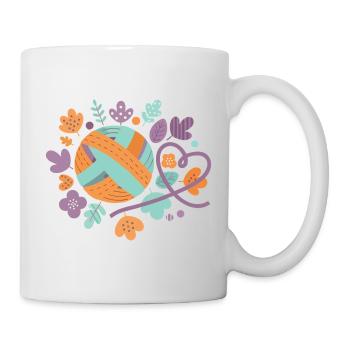 Amateurs de fils au crochet drôles Amoureux du fil au crochet - Mug blanc - blanc - Droite