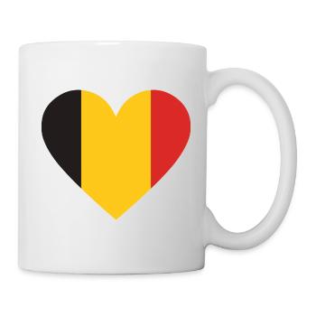 Humor, belgisch, belgisch, Flagge, Pommes, Pommes - Tasse - Weiß - Rechts