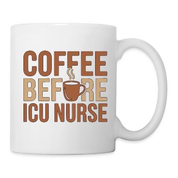 Un café de l’infirmière en soins intensifs avant des soins aigus Amoureux du café - Mug blanc - blanc - Droite