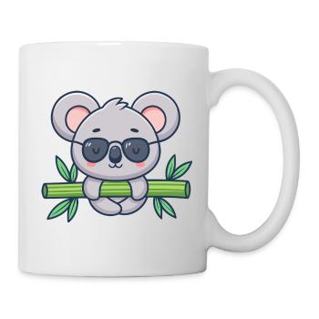 Koala sur Bambou Solaire - Mug blanc - blanc - Droite