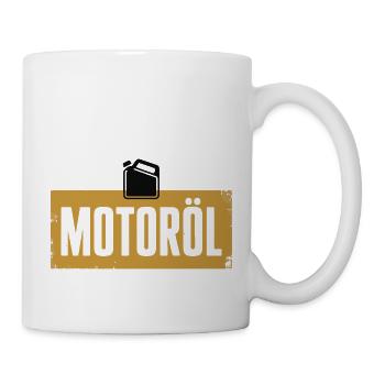Groupe sanguin : conception du tournevis à huile moteur - Mug blanc - blanc - Droite