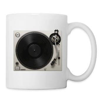 Plattenspieler Grammophon Vinyl-Schallplattenspiel - Tasse - Weiß - Rechts