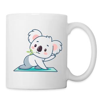 Kawaii Koala on Green Carpet - Mug - white - Right