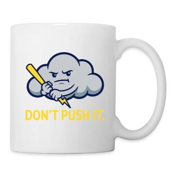 The Grumpy Storm Cloud Warning - Mug - white - Right