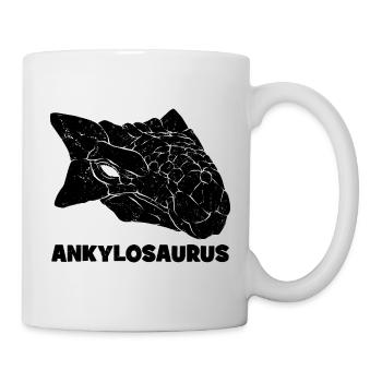 Ankylosaurus Fossil Skull - Mug - white - Right