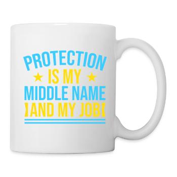 Insurance Agent Protection My Job Funny Insurance - Tasse - Weiß - Rechts