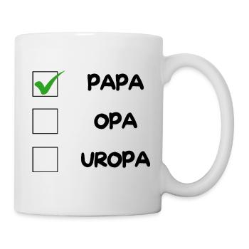 Liste de contrôle PAPA - Mug blanc - blanc - Droite