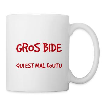 Humorous Bad Humor Tee Shirt - Mug - white - Right