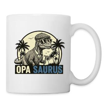 Opasaurus Rex – Cadeau dinosaure drôle de grand-père - Mug blanc - blanc - Droite