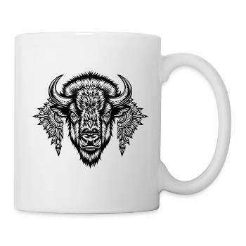 Ornamental Bison Glyph - Mug - white - Right