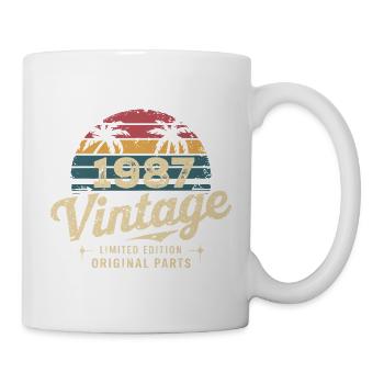 Großartig seit 1987 1987 Geburtstagsgeschenk - Tasse - Weiß - Rechts
