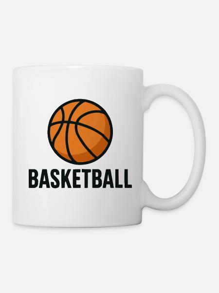Basketball Emblem - Tasse - Weiß