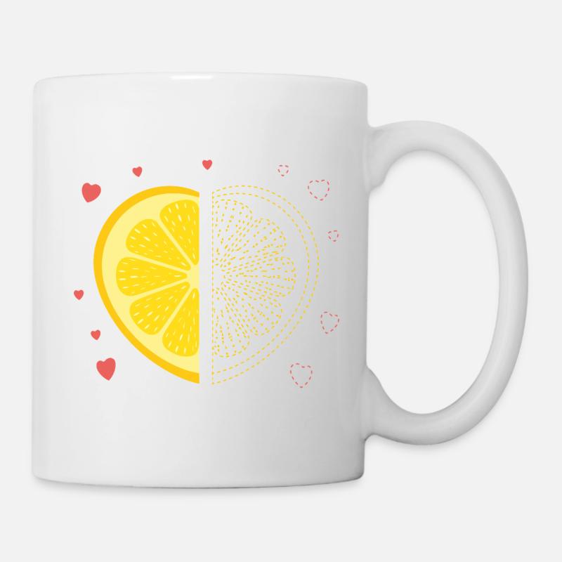 Lemon Heart – Missing My Other Half - Mug - white