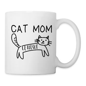 Cat Saying Cat Mom - Mug - white - Right