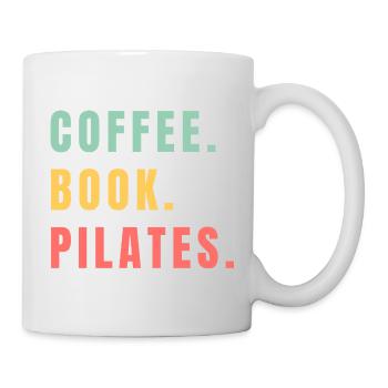 PILATES DE LIVRES DE CAFÉ - Mug blanc - blanc - Droite