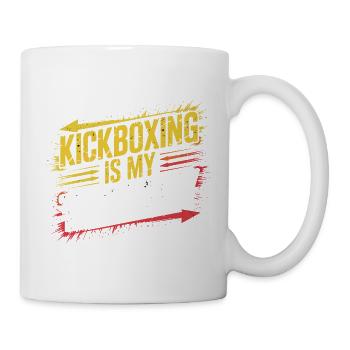 Kickboxen ist meine Therapie - Tasse - Weiß - Rechts