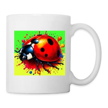 Marienkäfer - Tasse - Weiß - Rechts