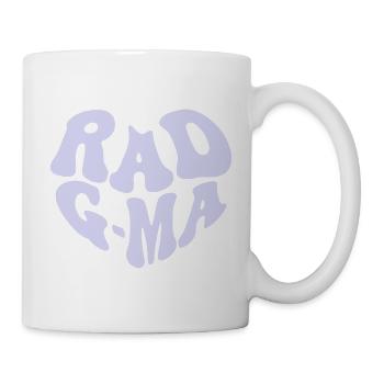 Rad Grandma – Vintage Heart (Custom Color) - Tasse - Weiß - Rechts