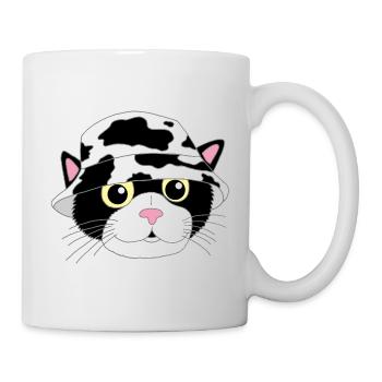 The kitten and its hat - Mug - white - Right
