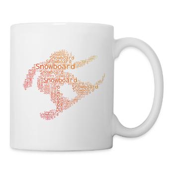 Snowboard Motiv das sofort wirkt für Frauen - Tasse - Weiß - Rechts