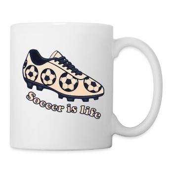 Soccer – Soccer is Life Design - Mug - white - Right