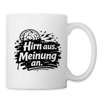 Brain from opinion on - Mug - white - Right