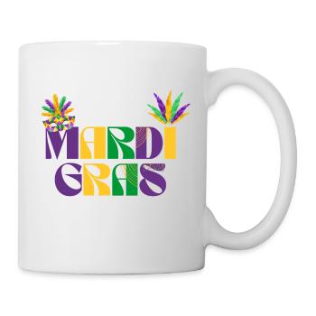 MARDI GRAS FESTIVAL - Mug blanc - blanc - Droite