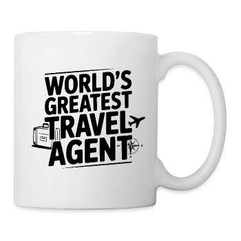Le plus grand agent de voyages du monde - Mug blanc - blanc - Droite