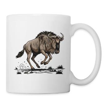 Gnu-Lauf - Tasse - Weiß - Rechts
