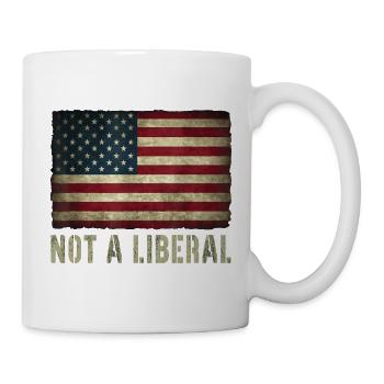 250-jähriges Amerika-Jubiläum – Kein liberales USA - Tasse - Weiß - Rechts