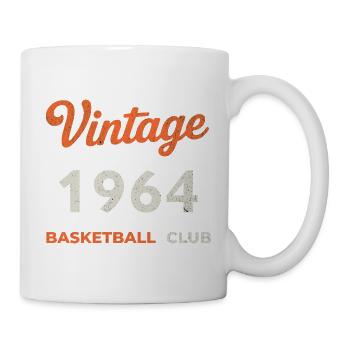 Vintage 1964 – Basketball Club Retro Birth Year - Mug - white - Right