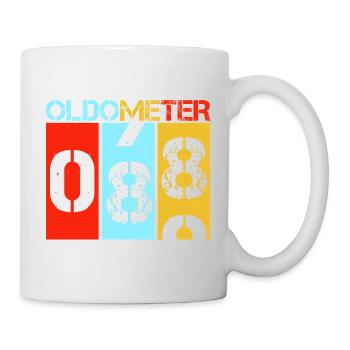 Oldometer 88 Funny 88th Birthday Retro - Mug - white - Right