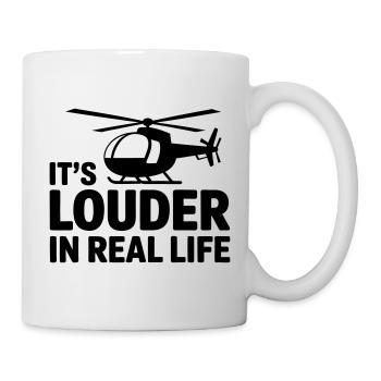 Helikopter-Pilot lustiger Spruch - Tasse - Weiß - Rechts