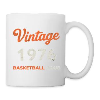 Vintage 1976 – Basketball Club Retro Birth Year - Mug - white - Right