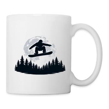 Cadeau de snowboard Anniversaire Sports d’hiver Drôle - Mug blanc - blanc - Droite