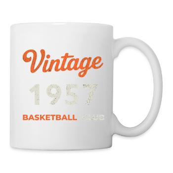 Vintage 1957 – Basketball Club Retro Birth Year - Mug - white - Right