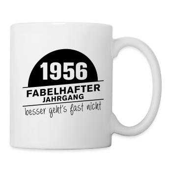 Fabuleux millésime né en 1956 - Mug blanc - blanc - Droite