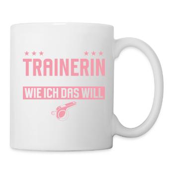 Entraîneur : cadeau amusant Sport Fitness Déclaration - Mug blanc - blanc - Droite