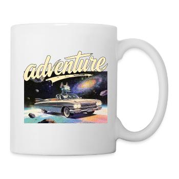 Aventure en voiture rétro - Mug blanc - blanc - Droite