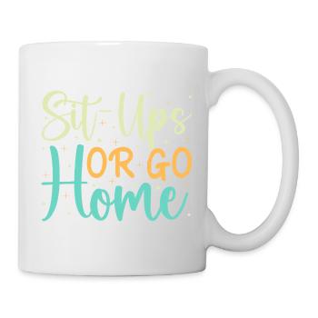 Abdos ou calistnique pour les amateurs de fitness - Mug blanc - blanc - Droite