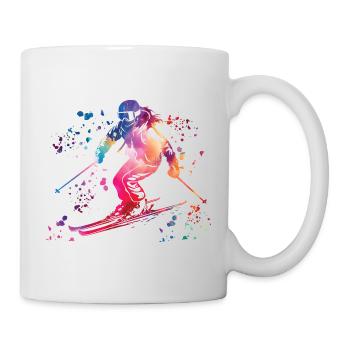 Ski alpin Sports d’hiver Ski nordique - Mug blanc - blanc - Droite