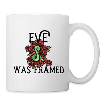 Serpent d’émeraude parmi les roses - Mug blanc - blanc - Droite